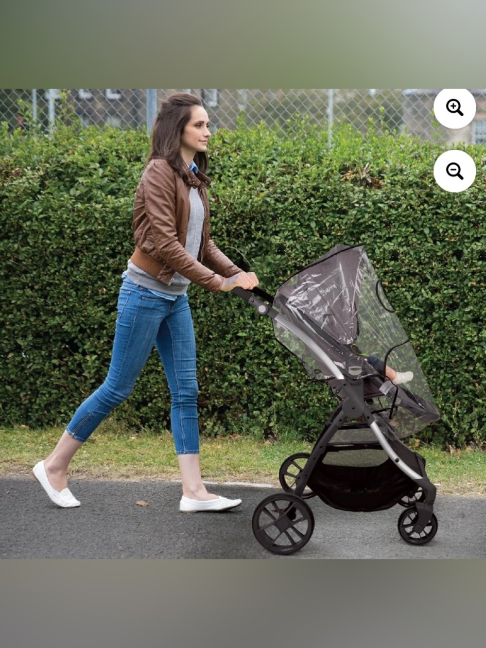 Universal Clear Rain Cover for Stroller - Transparent 2 pack - Picture 4 of 4